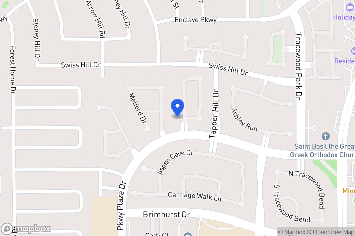 Map of 1258 Sienna Hill Dr, Houston