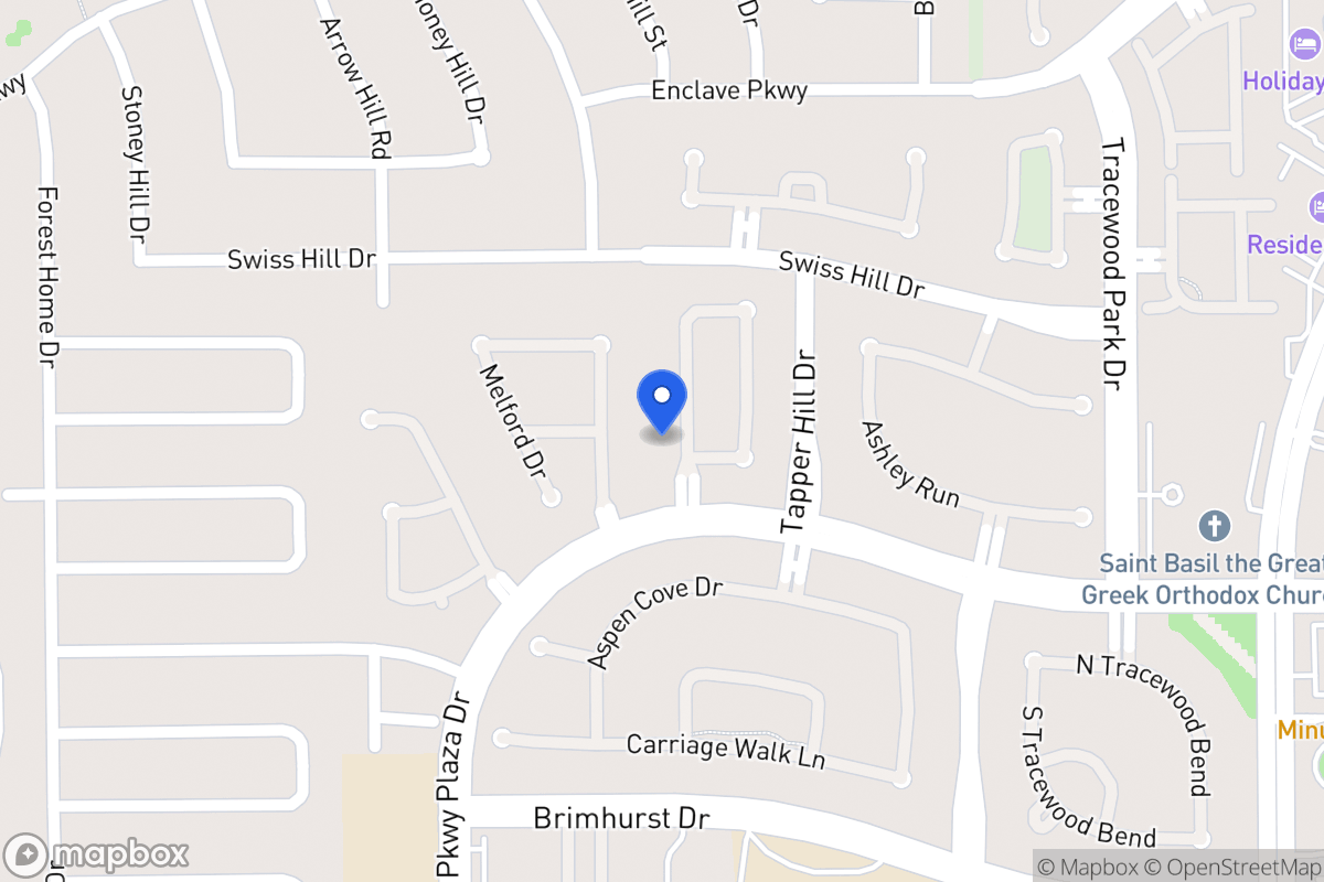 Map of 1254 Sienna Hill Dr, Houston