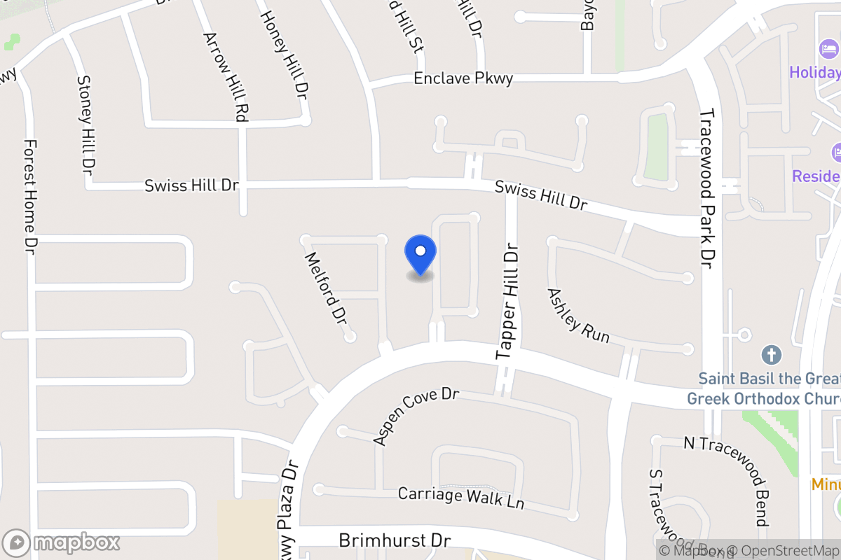Map of 1246 Sienna Hill Dr, Houston