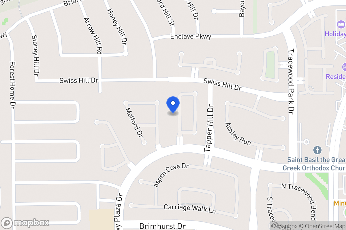 Map of 1242 Sienna Hill Dr, Houston