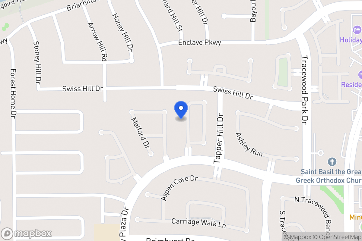 Map of 1238 Sienna Hill Dr, Houston