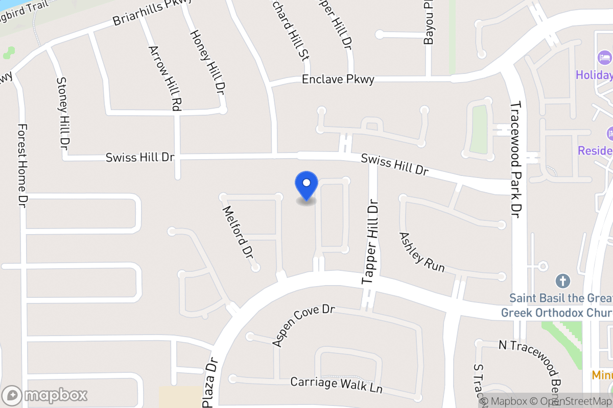 Map of 1234 Sienna Hill Dr, Houston