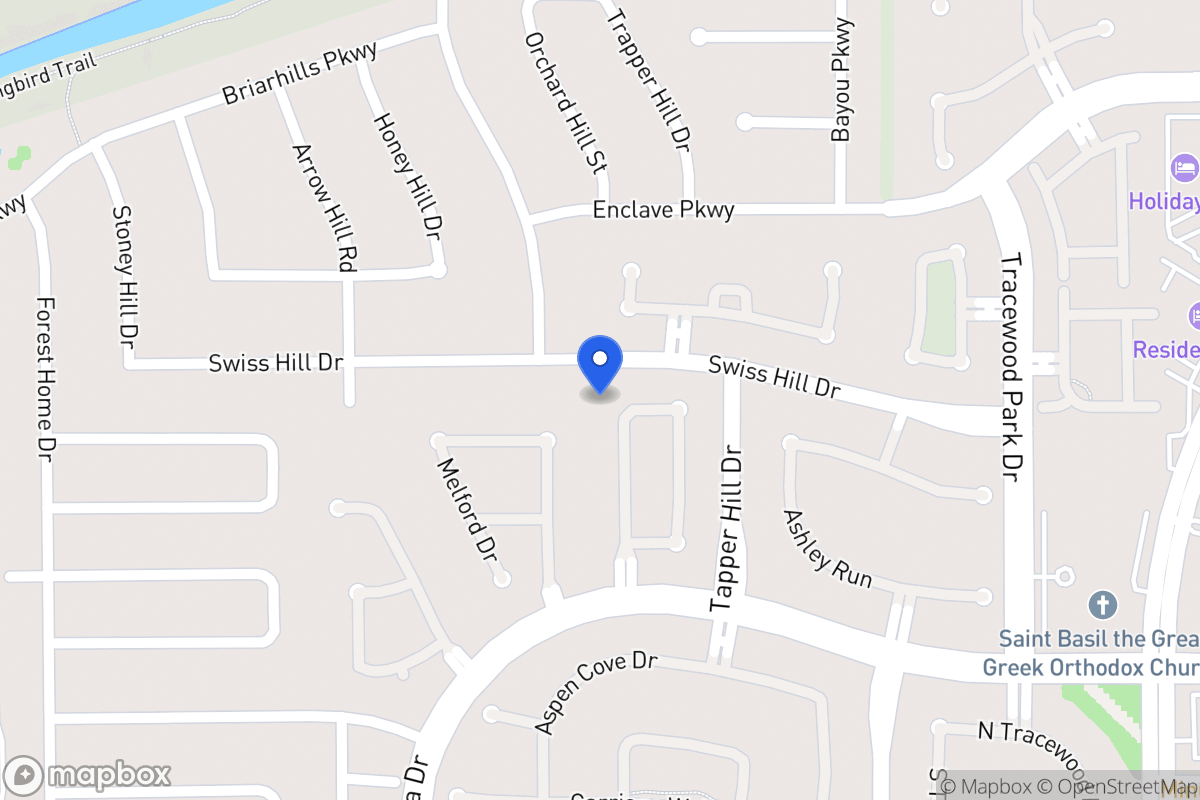 Map of 1222 Sienna Hill Dr, Houston