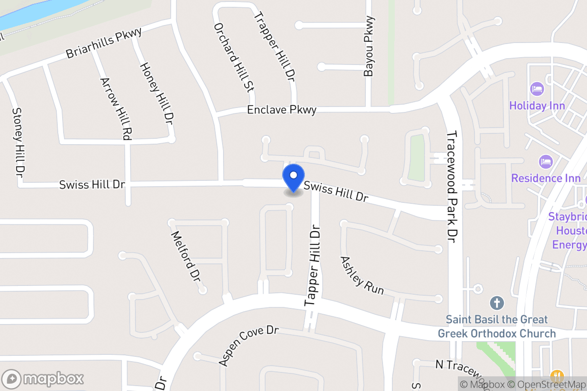 Map of 1202 Sienna Hill Dr, Houston