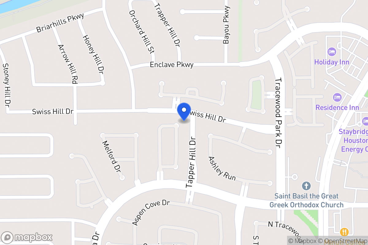 Map of 1154 Sienna Hill Dr, Houston
