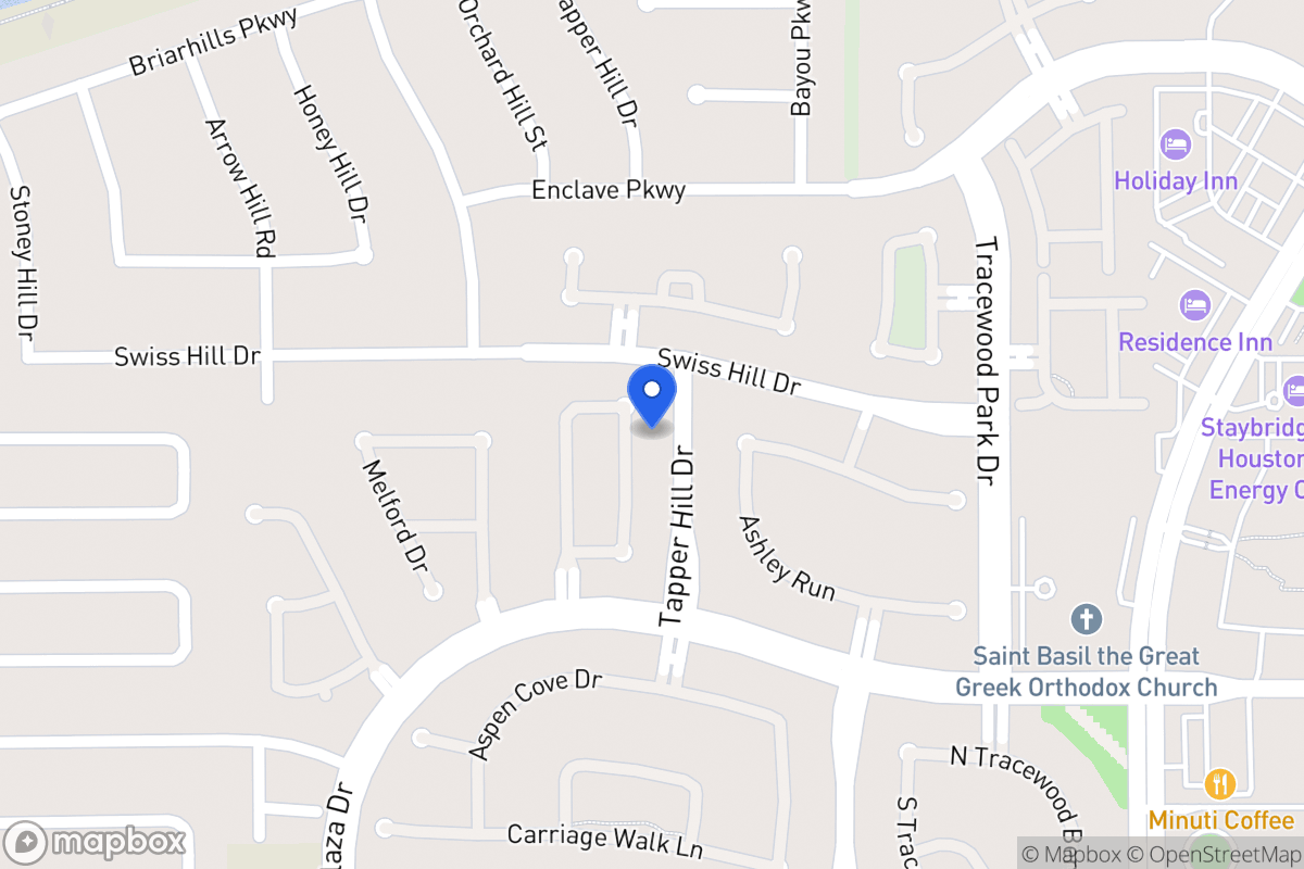 Map of 1146 Sienna Hill Dr, Houston
