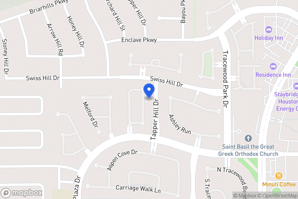 Map of 1142 Sienna Hill Dr, Houston