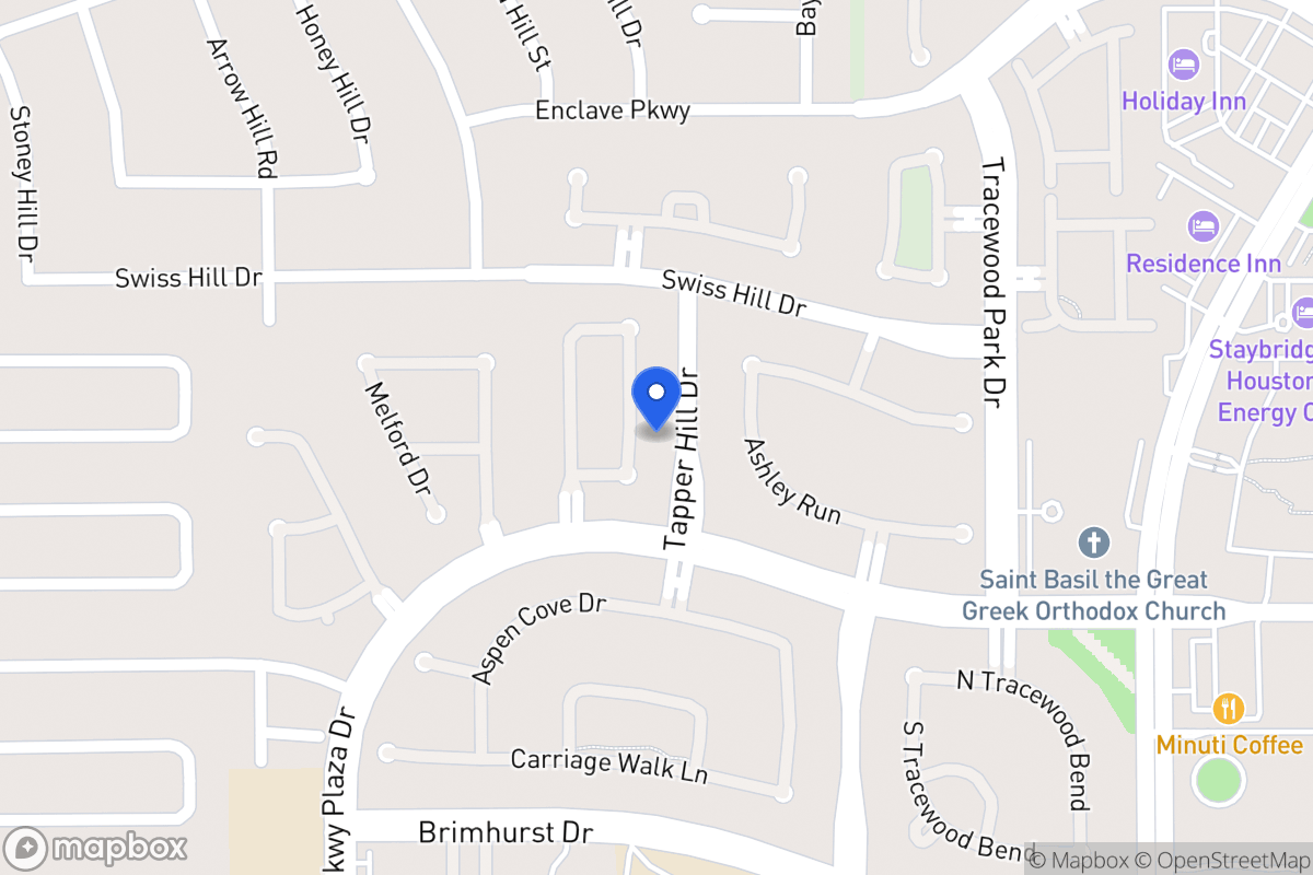 Map of 1126 Sienna Hill Dr, Houston