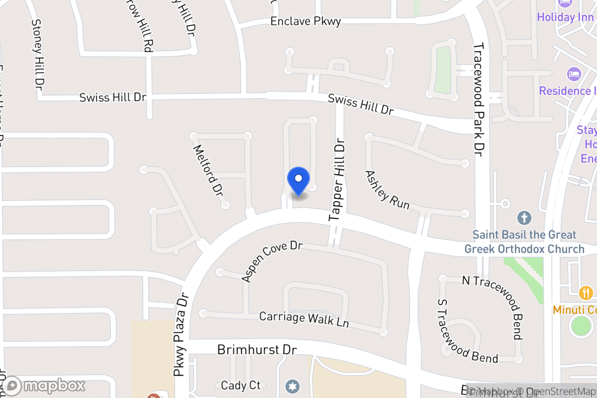 Map of 1102 Sienna Hill Dr, Houston