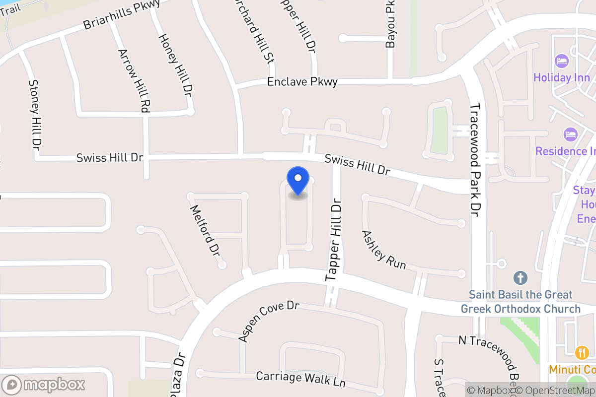 Map of 1143 Sienna Hill Dr, Houston