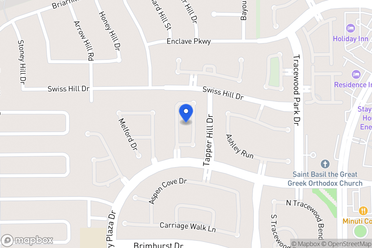 Map of 1135 Sienna Hill Dr, Houston