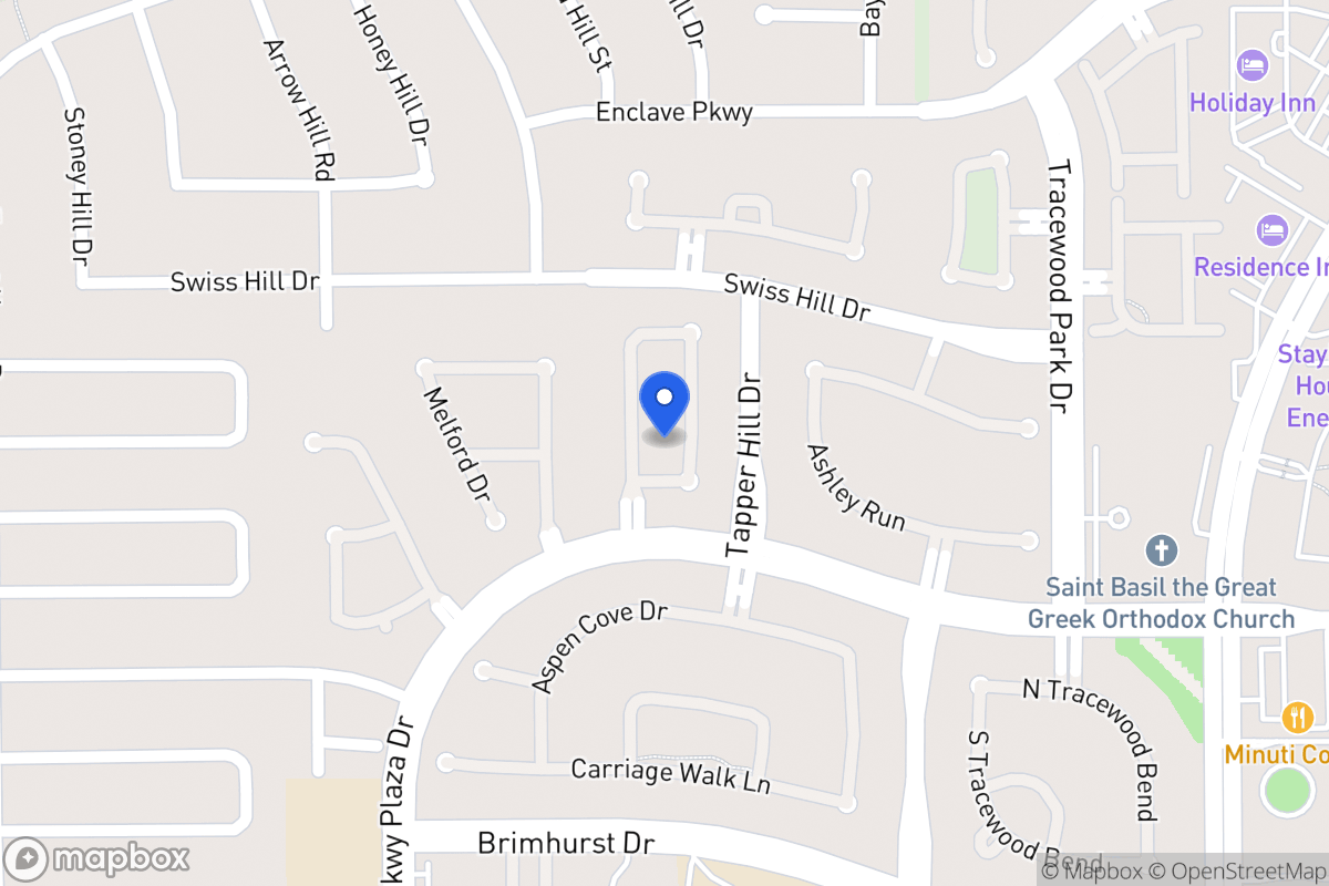 Map of 1127 Sienna Hill Dr, Houston