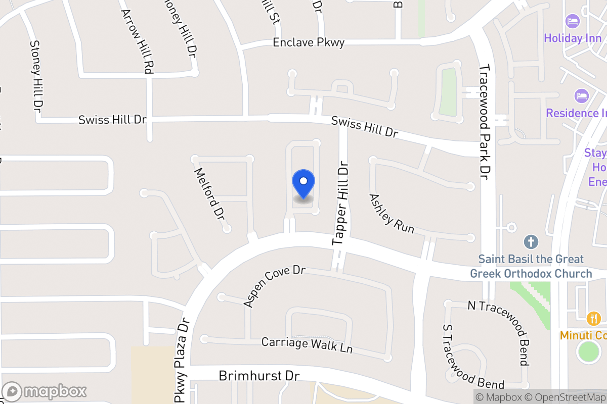 Map of 1123 Sienna Hill Dr, Houston
