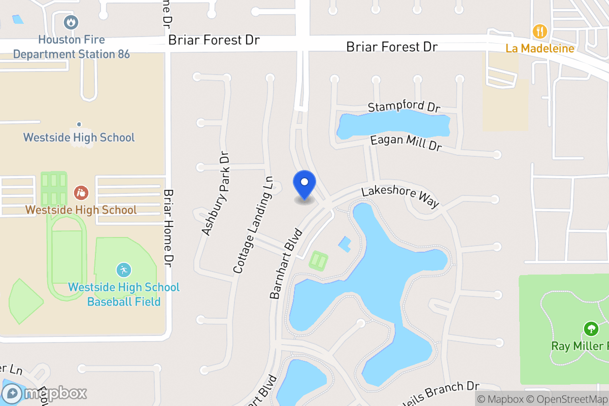 Map of 13902 Barnhart Blvd, Houston