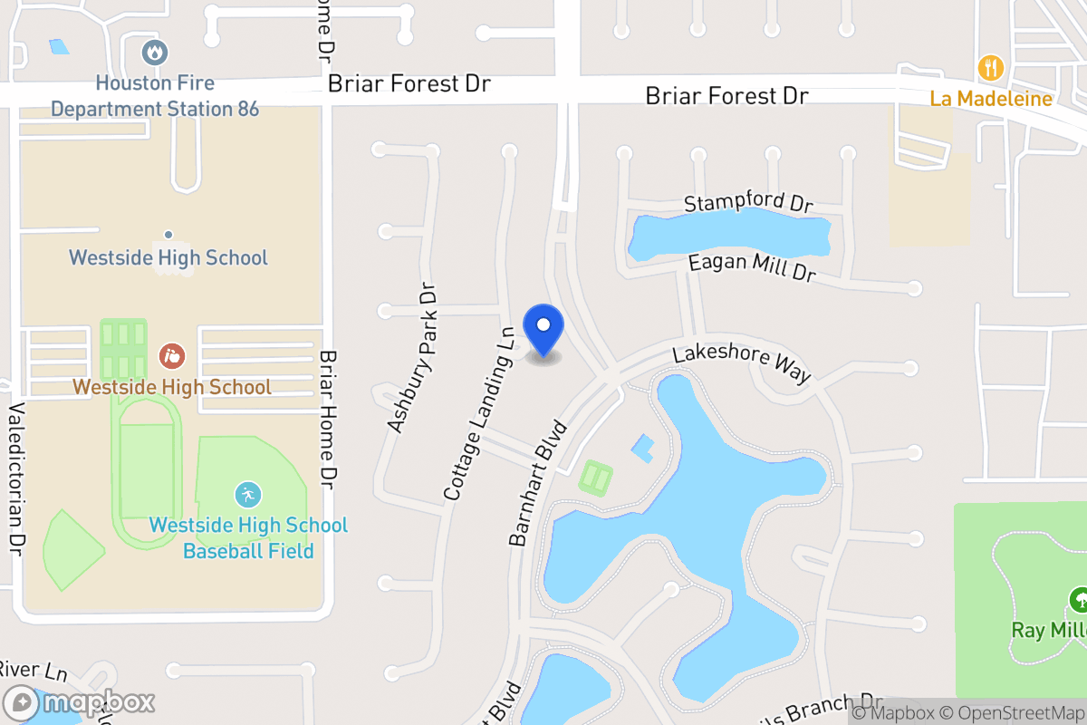Map of 1711 Cottage Landing Ln, Houston