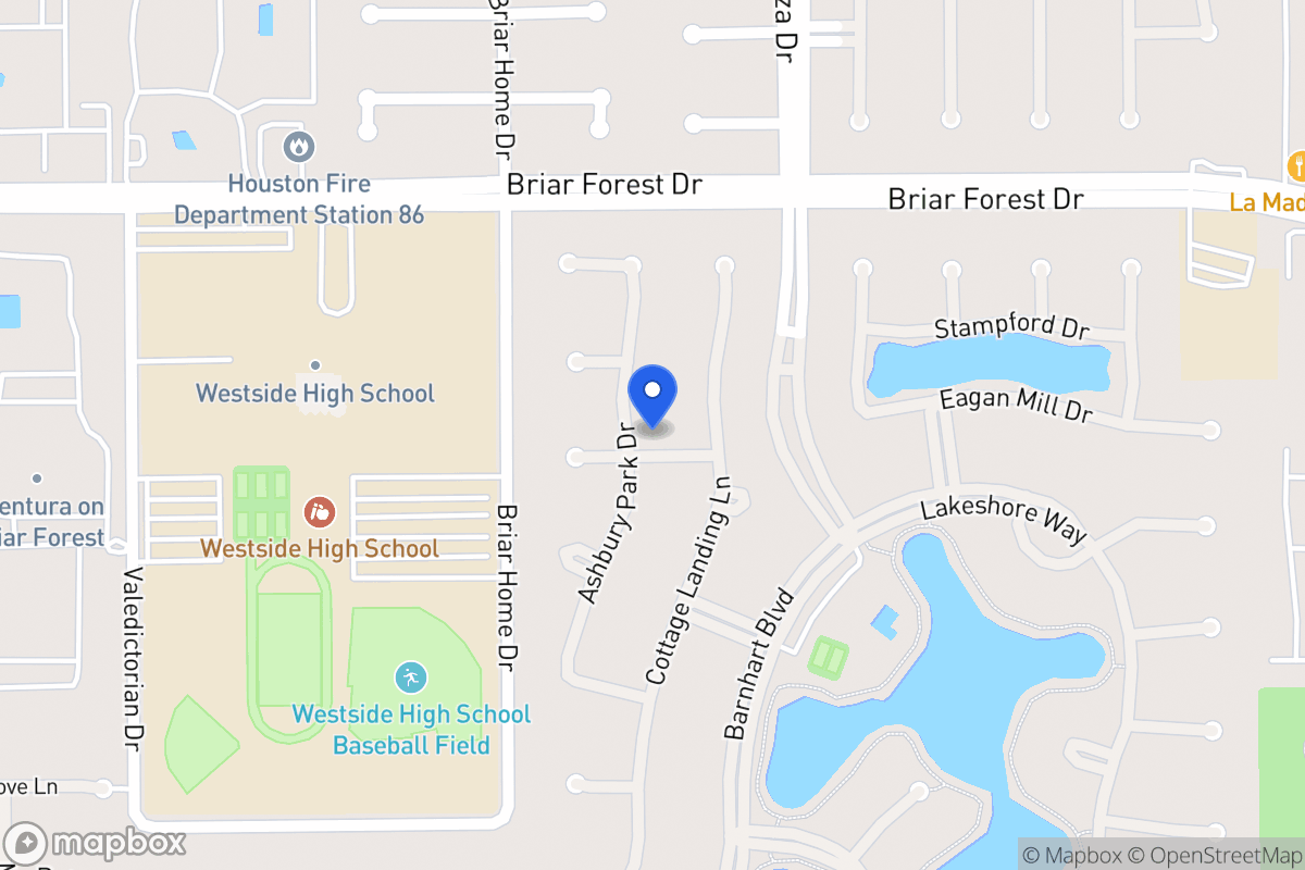 Map of 1639 Ashbury Park Dr, Houston