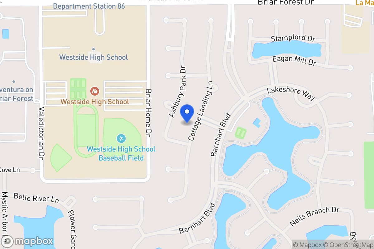 Map of 1734 Cottage Landing Ln, Houston