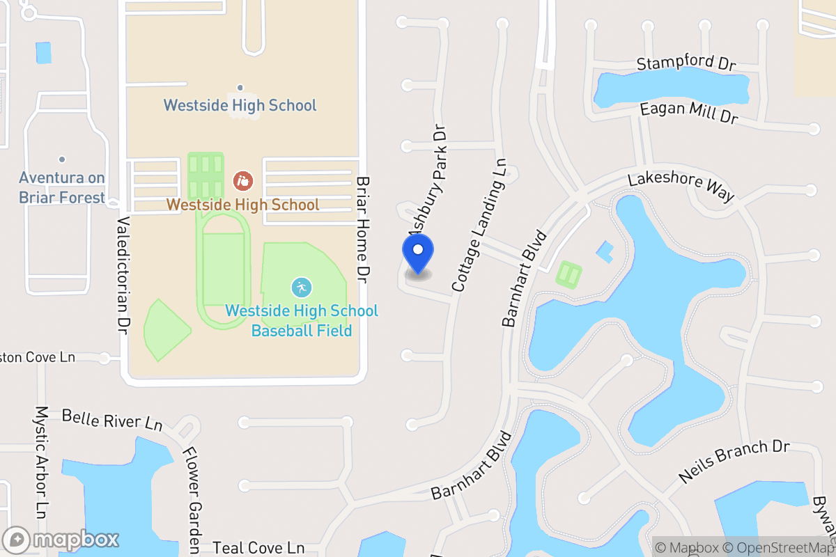 Map of 1735 Ashbury Park Dr, Houston