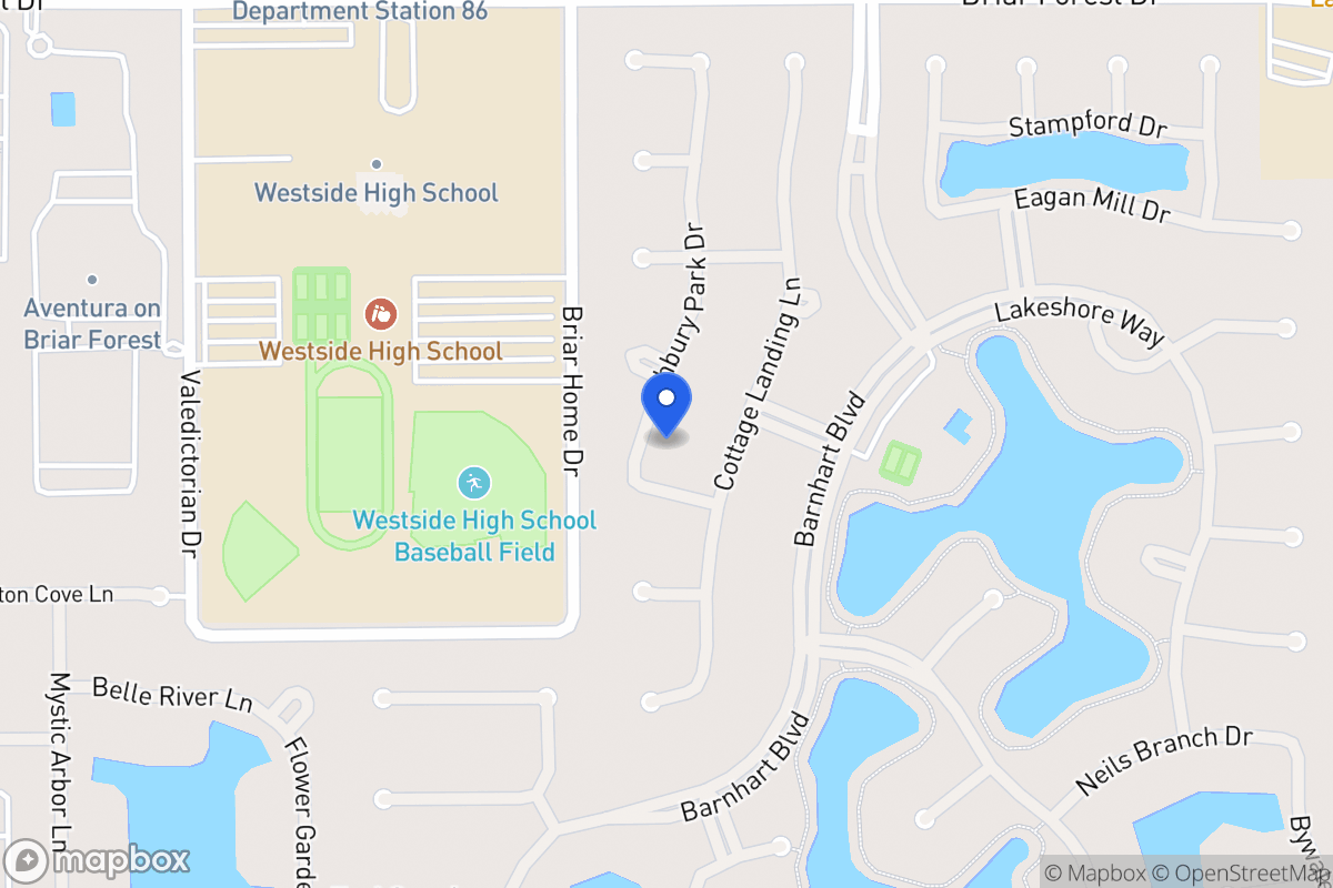 Map of 1731 Ashbury Park Dr, Houston