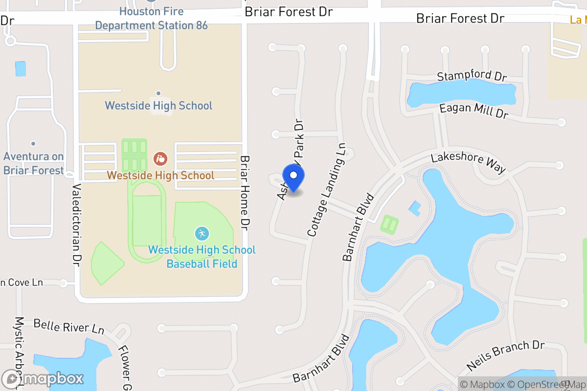 Map of 1723 Ashbury Park Dr, Houston