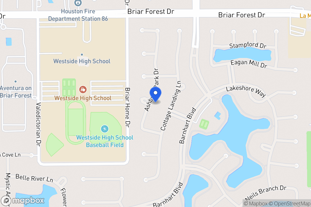 Map of 1719 Ashbury Park Dr, Houston