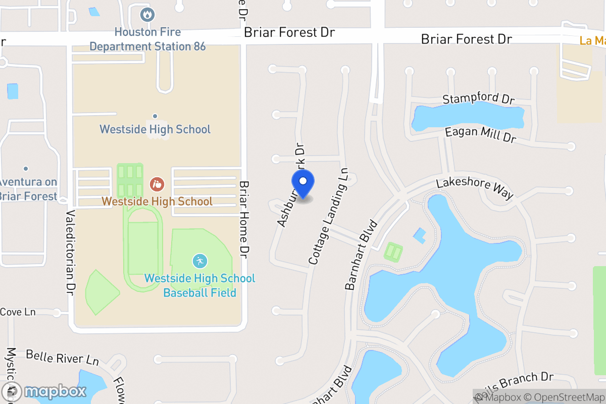 Map of 1715 Ashbury Park Dr, Houston