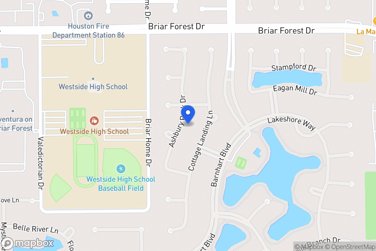 Map of 1711 Ashbury Park Dr, Houston