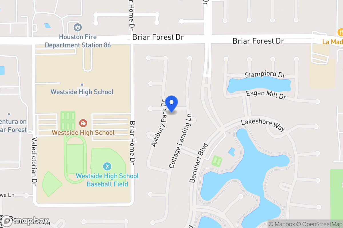 Map of 1703 Ashbury Park Dr, Houston