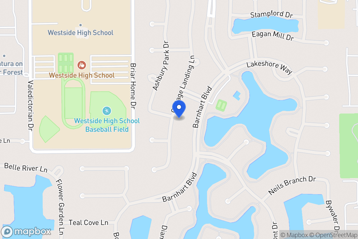Map of 1803 Cottage Landing Ln, Houston