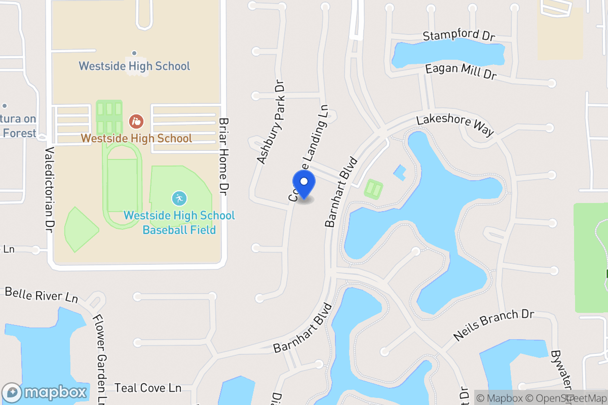 Map of 1743 Cottage Landing Ln, Houston