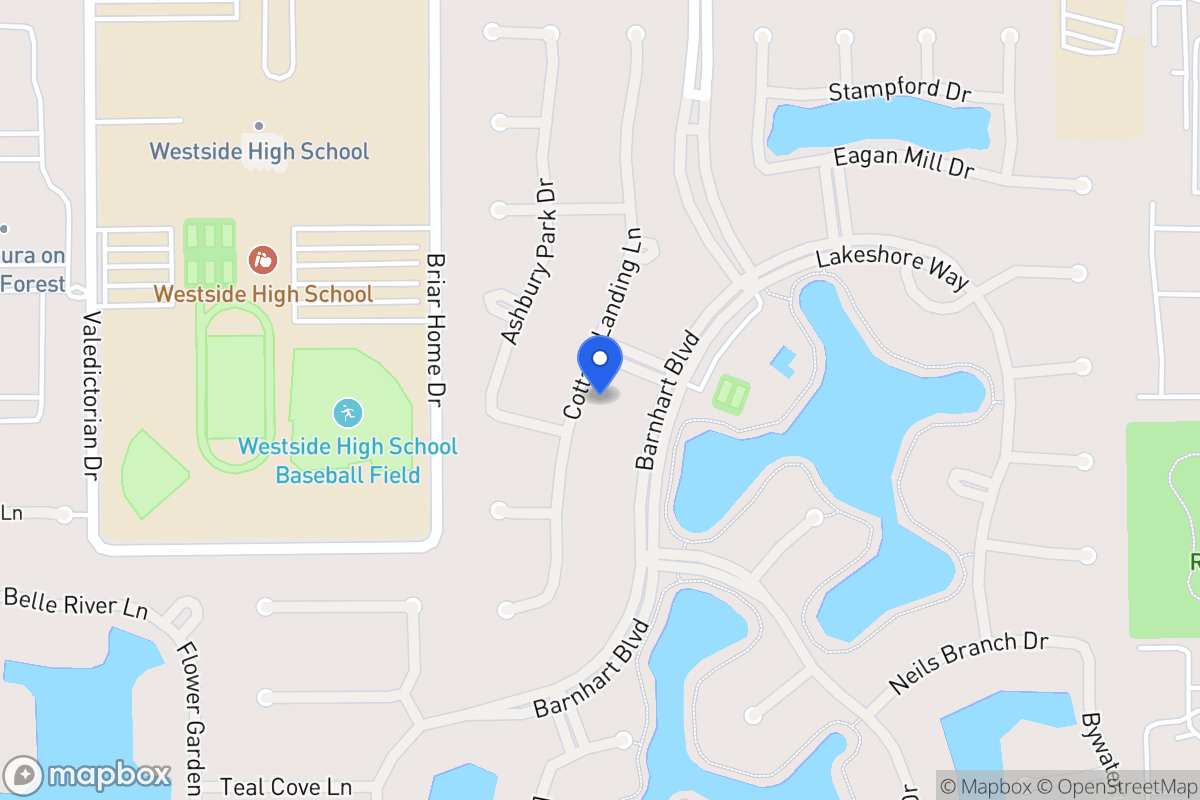 Map of 1739 Cottage Landing Ln, Houston