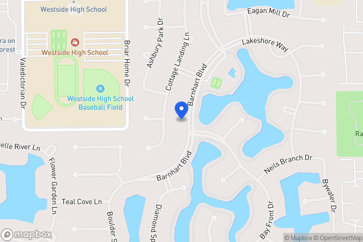 Map of 14022 Barnhart Blvd, Houston