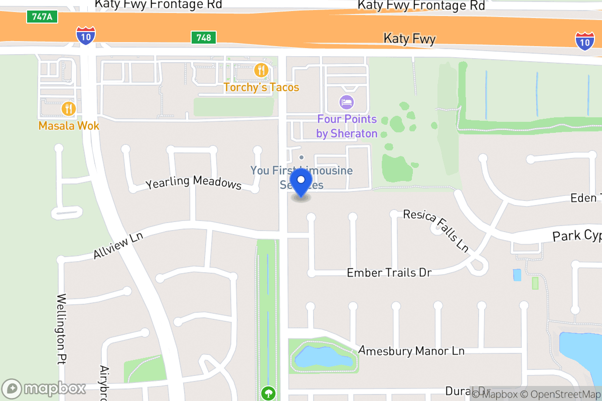 Map of 202 Heathbrook Ln, Houston