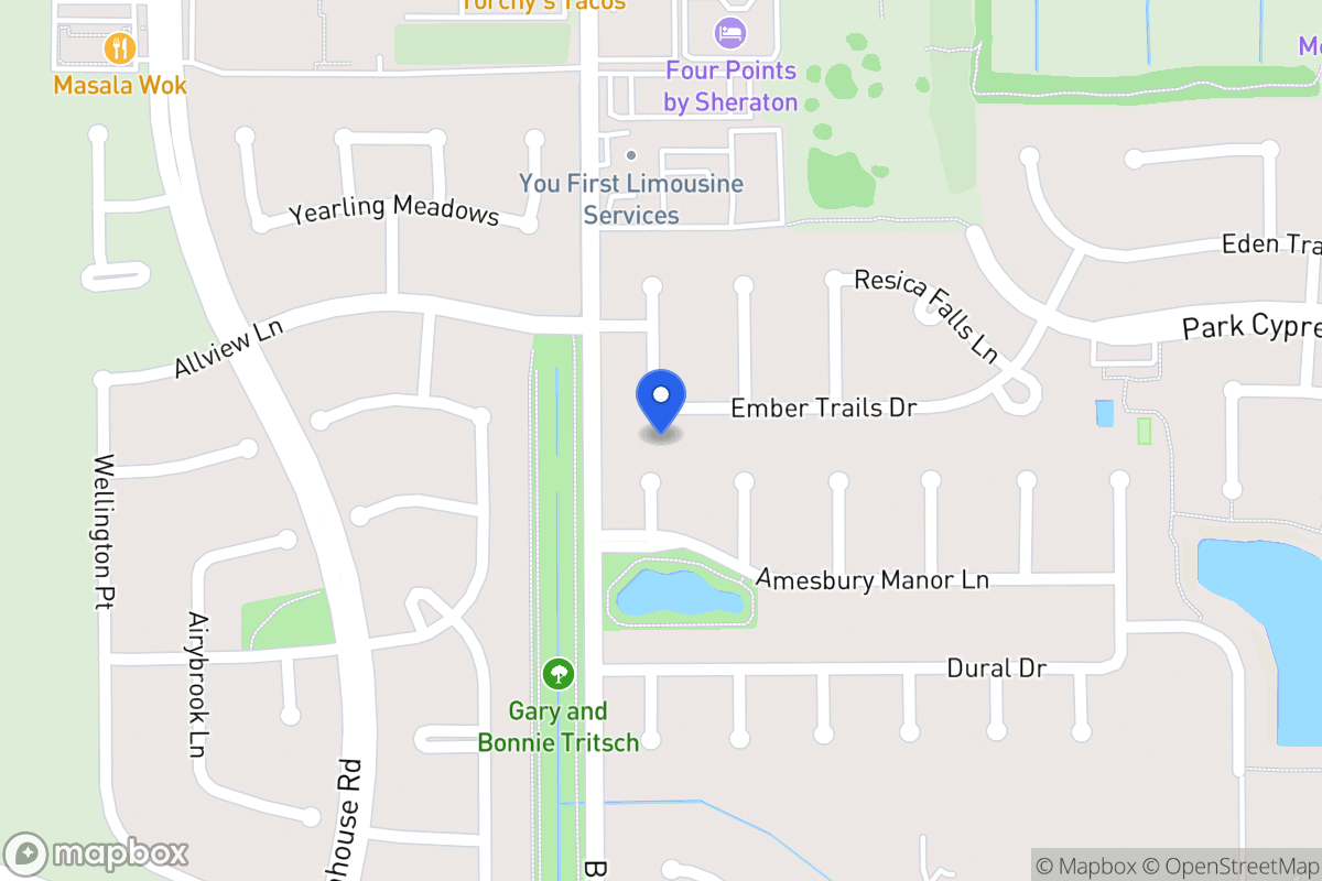 Map of 18915 Ember Trails Dr, Houston