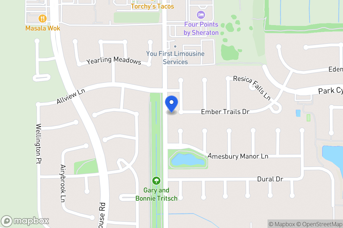Map of 230 Heathbrook Ln, Houston