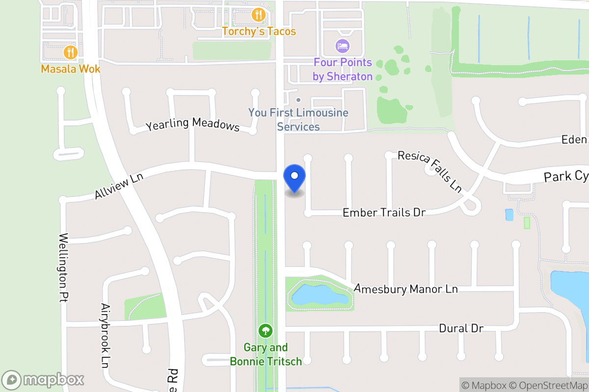 Map of 222 Heathbrook Ln, Houston