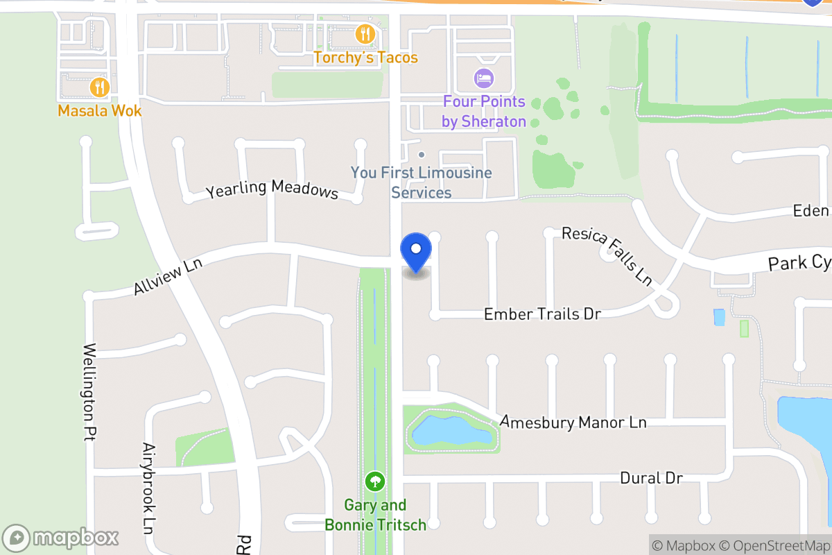 Map of 218 Heathbrook Ln, Houston