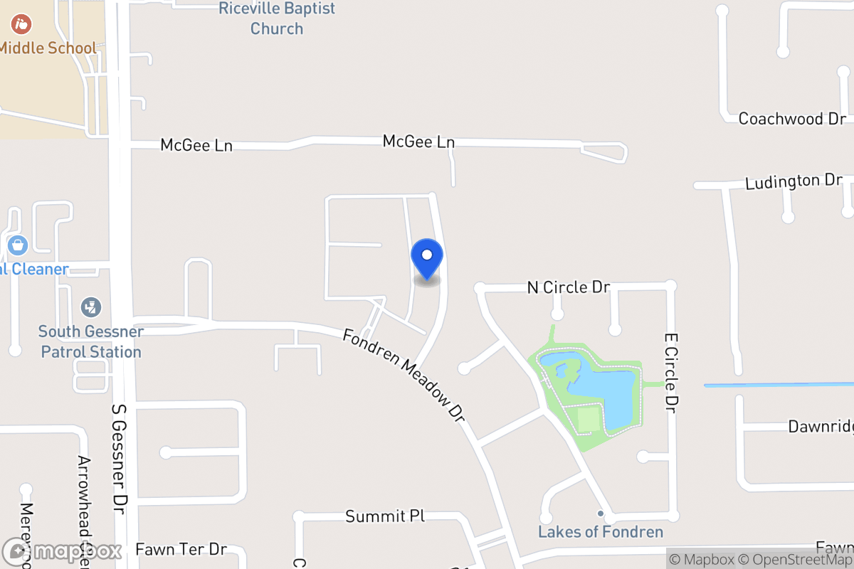 Map of 11934 Braes Park Dr, Houston