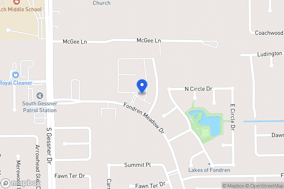 Map of 11960 Braes Park Dr, Houston