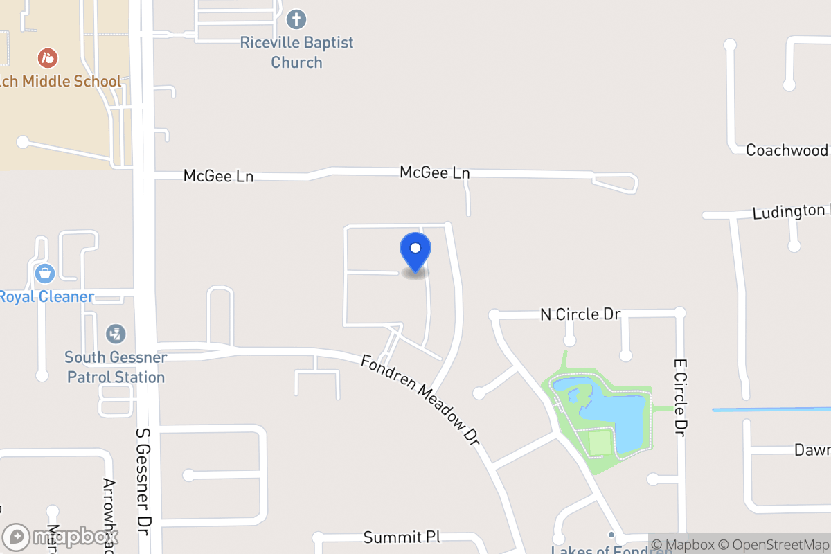 Map of 11950 Braes Park Dr, Houston