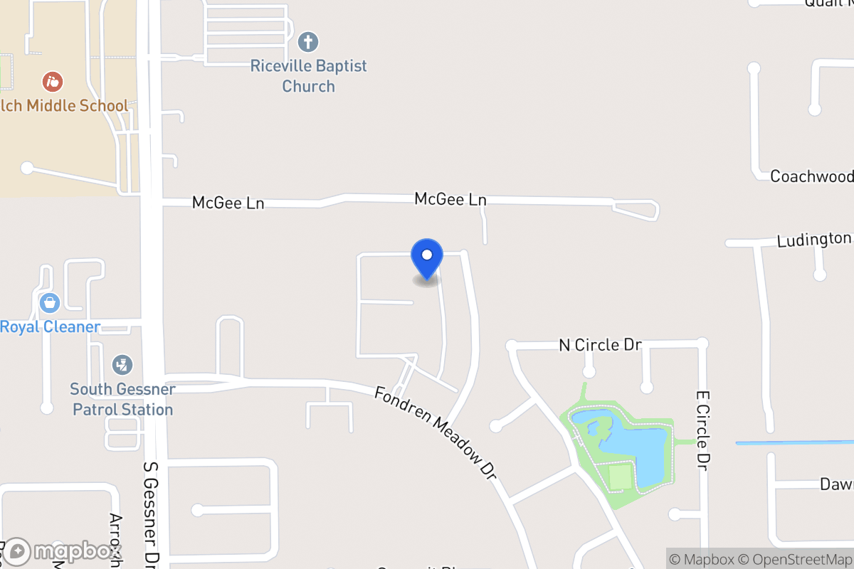 Map of 11946 Braes Park Dr, Houston
