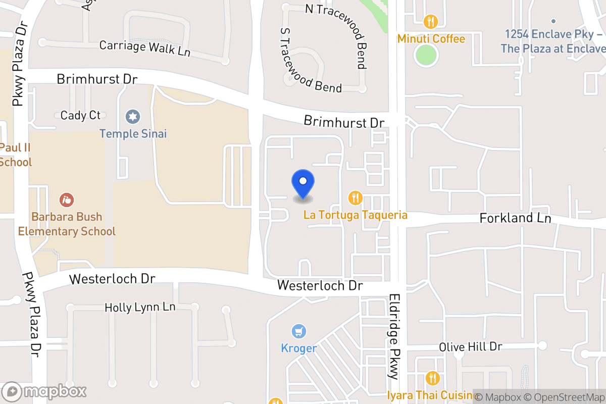 Map of 1321 Park Bayou Dr, Houston