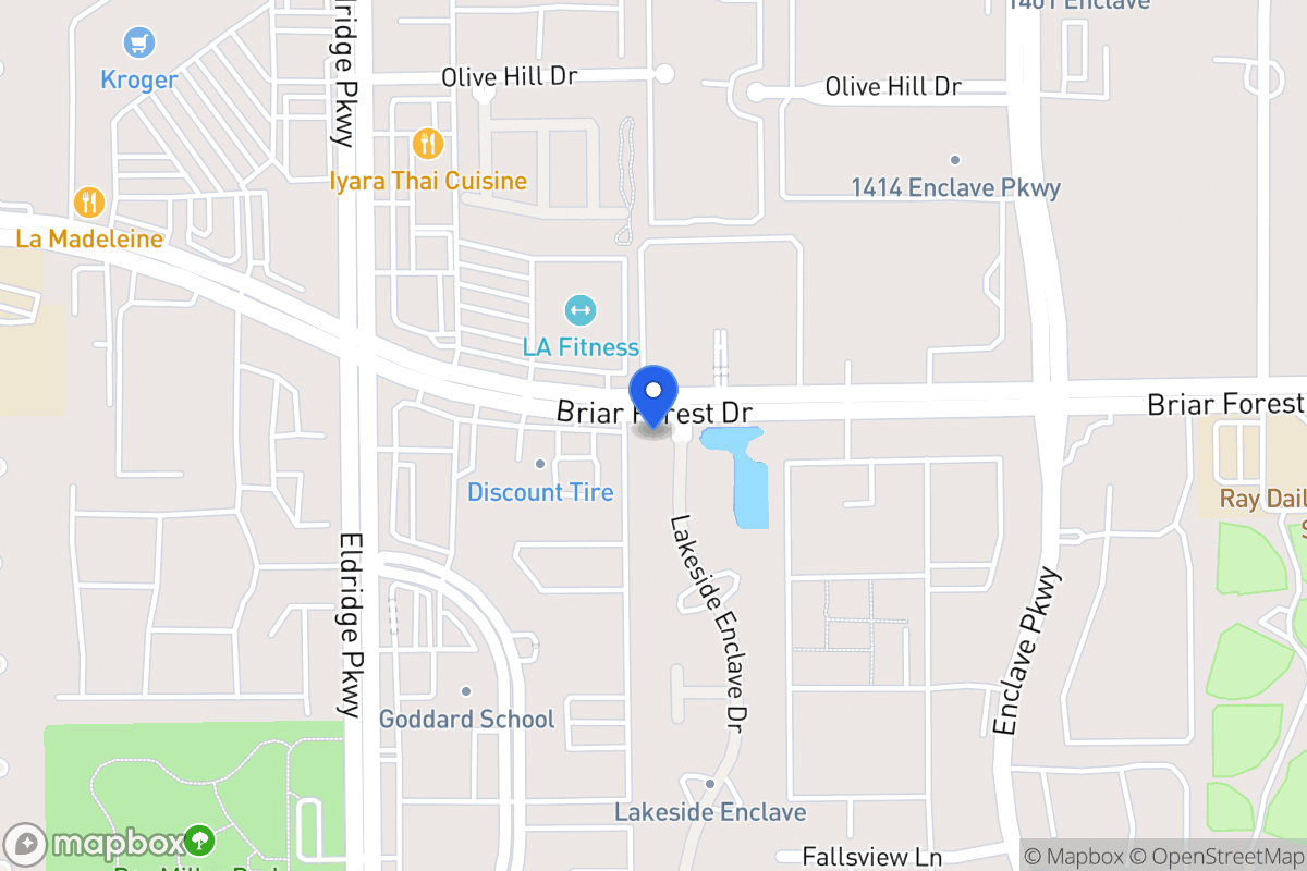 Map of 1502 Lakeside Enclave Dr, Houston
