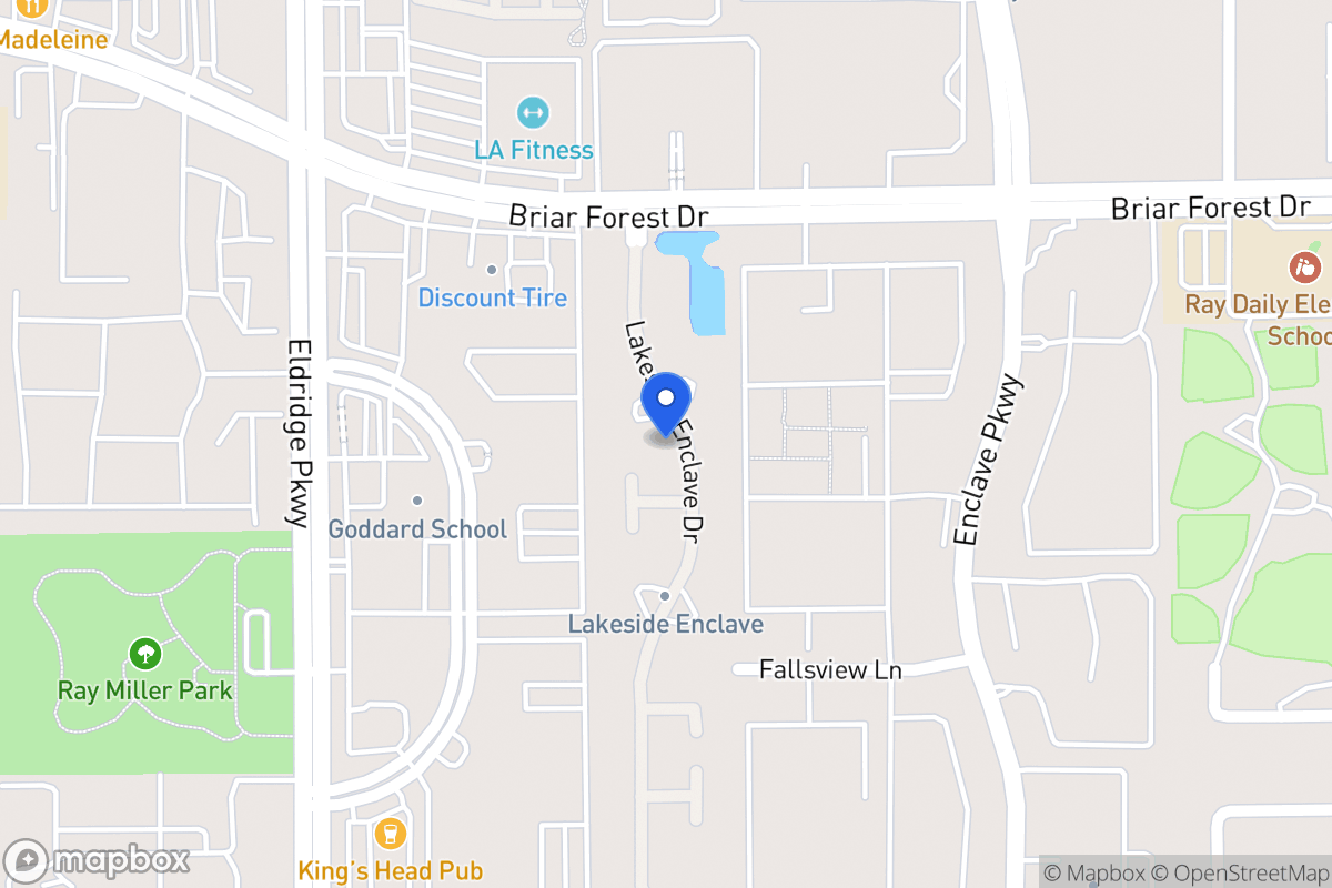 Map of 1554 Lakeside Enclave Dr, Houston
