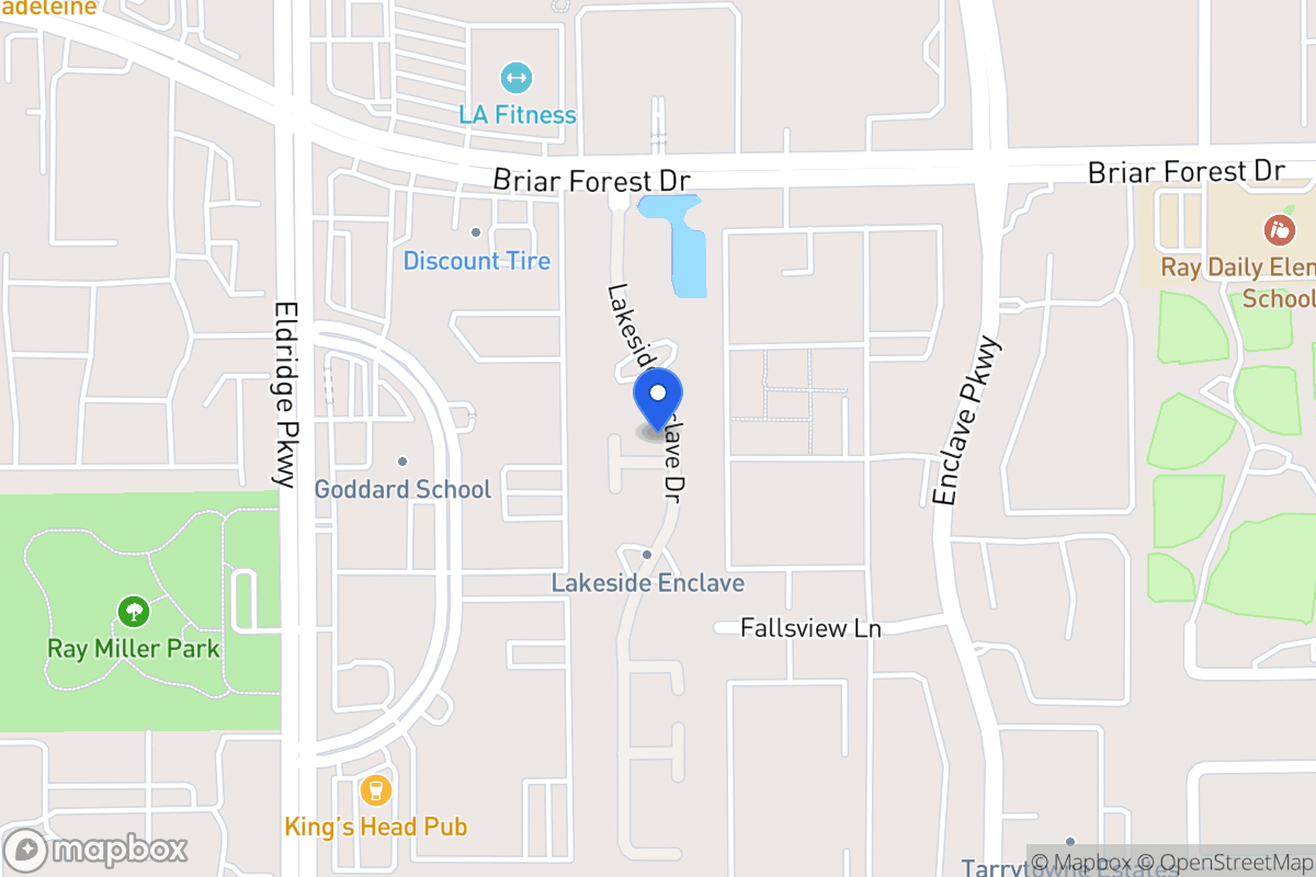 Map of 3218 Enclave Ln, Houston
