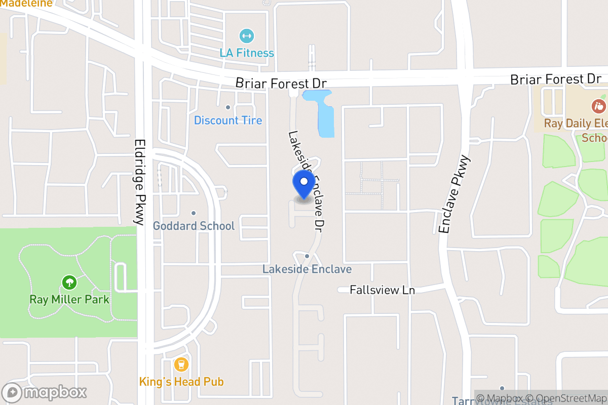 Map of 3222 Enclave Ln, Houston