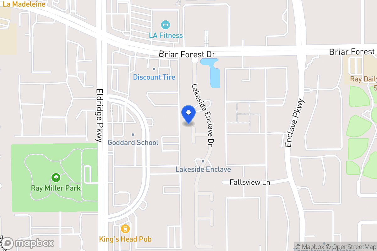 Map of 3230 Enclave Ln, Houston