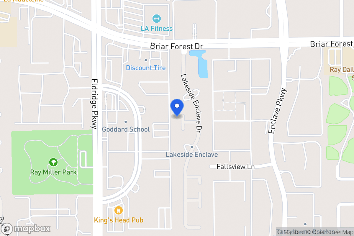 Map of 3234 Enclave Ln, Houston