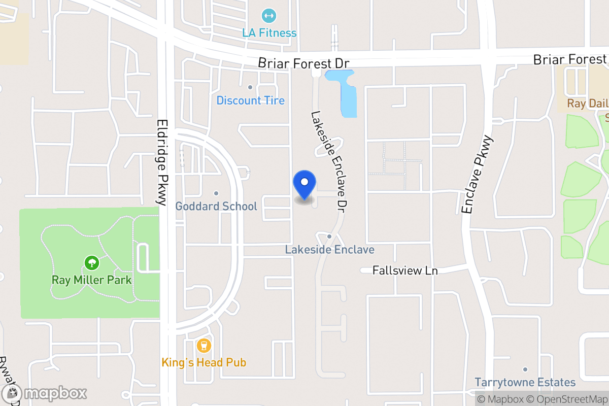 Map of 3235 Enclave Ln, Houston