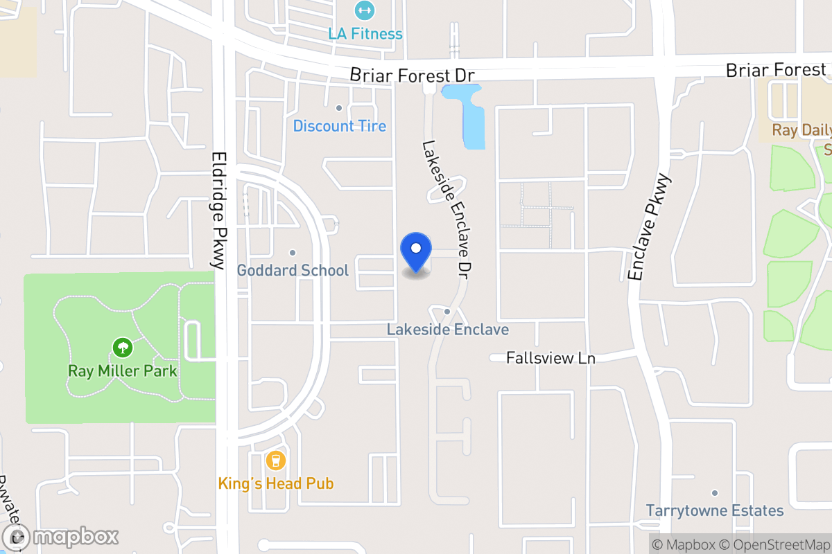 Map of 3231 Enclave Ln, Houston